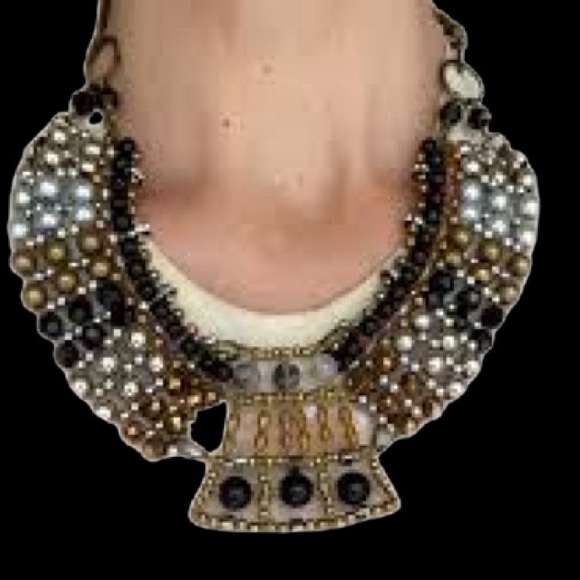 Anthropology Jewelry Pam Hiran Beaded Collar Necklace - Picture 10 of 10